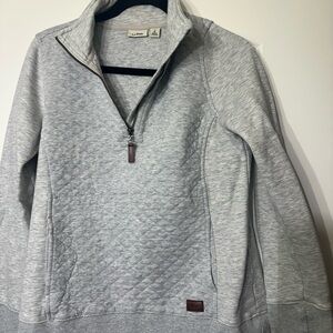 L.L. Bean Women’s Light Gray and Navy Zip-Up Sweater Bundle